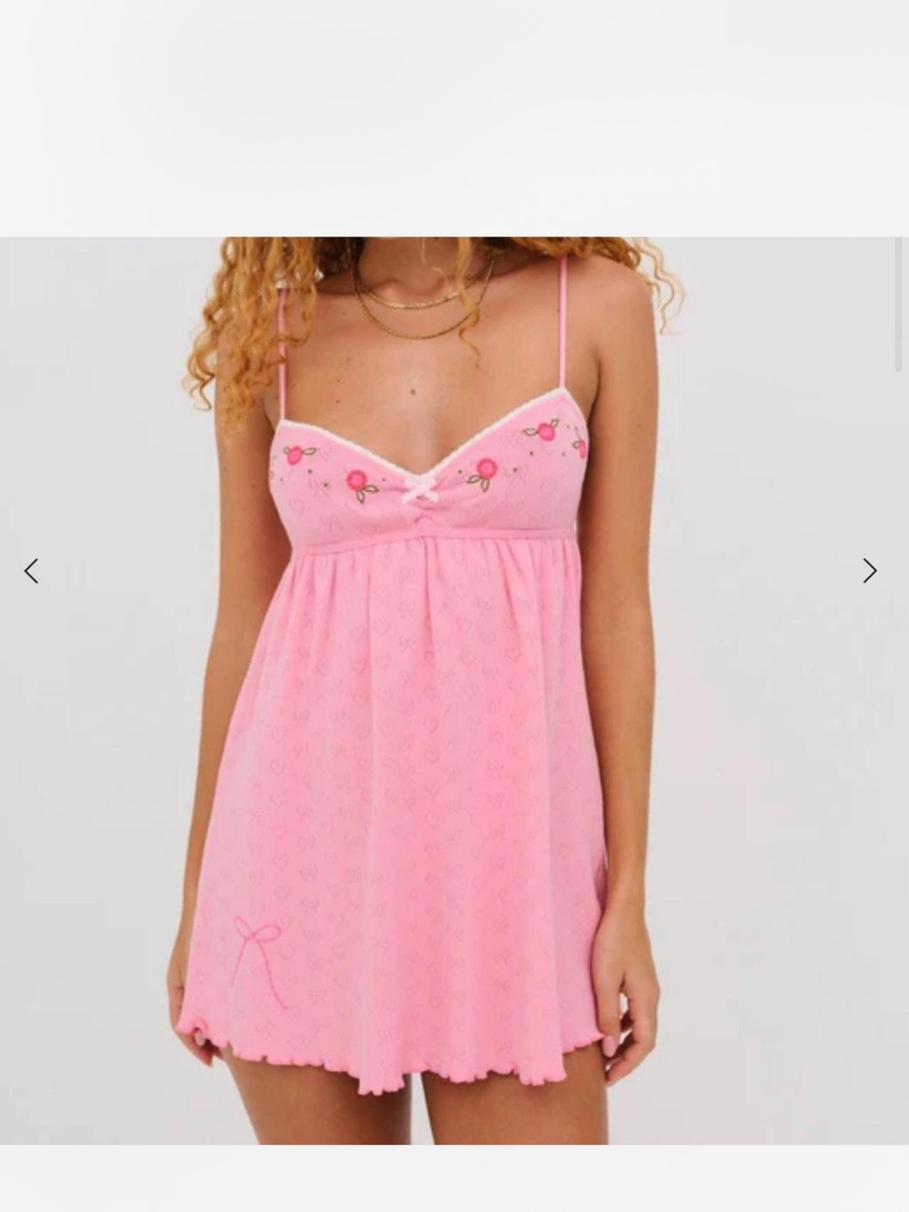 For Love & Lemons Isabel Knit Slip Dress